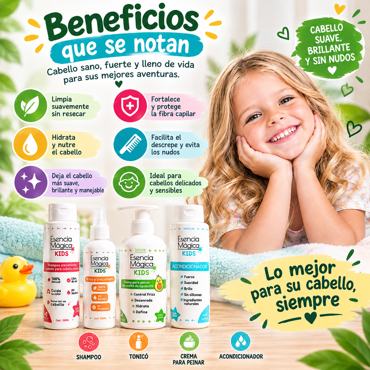 KIT PARA NIÑOS DE ACLARADOR Y CRECIMIENTO + ENVÍO GRATIS
