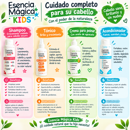KIT PARA NIÑOS DE ACLARADOR Y CRECIMIENTO + ENVÍO GRATIS